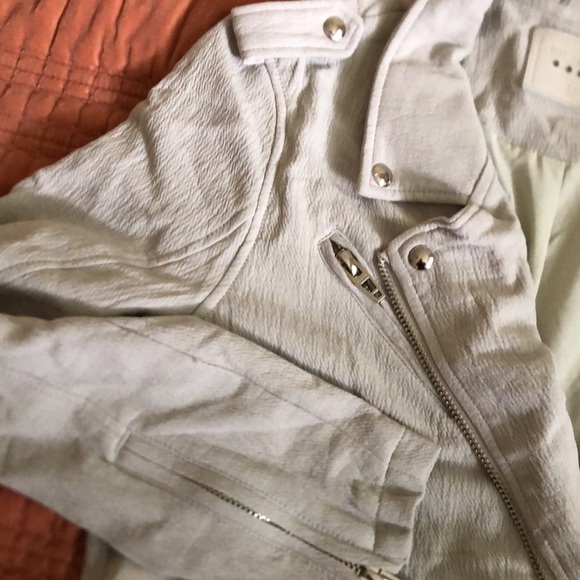 Blank NYC Light Grey Moto Jacket - Picture 3 of 9